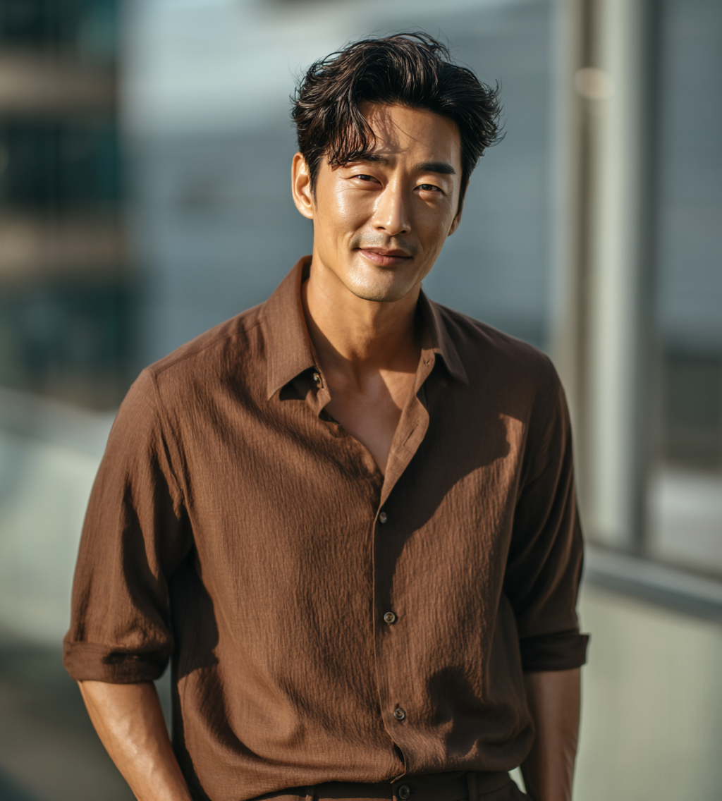 셔츠을 입은 모델